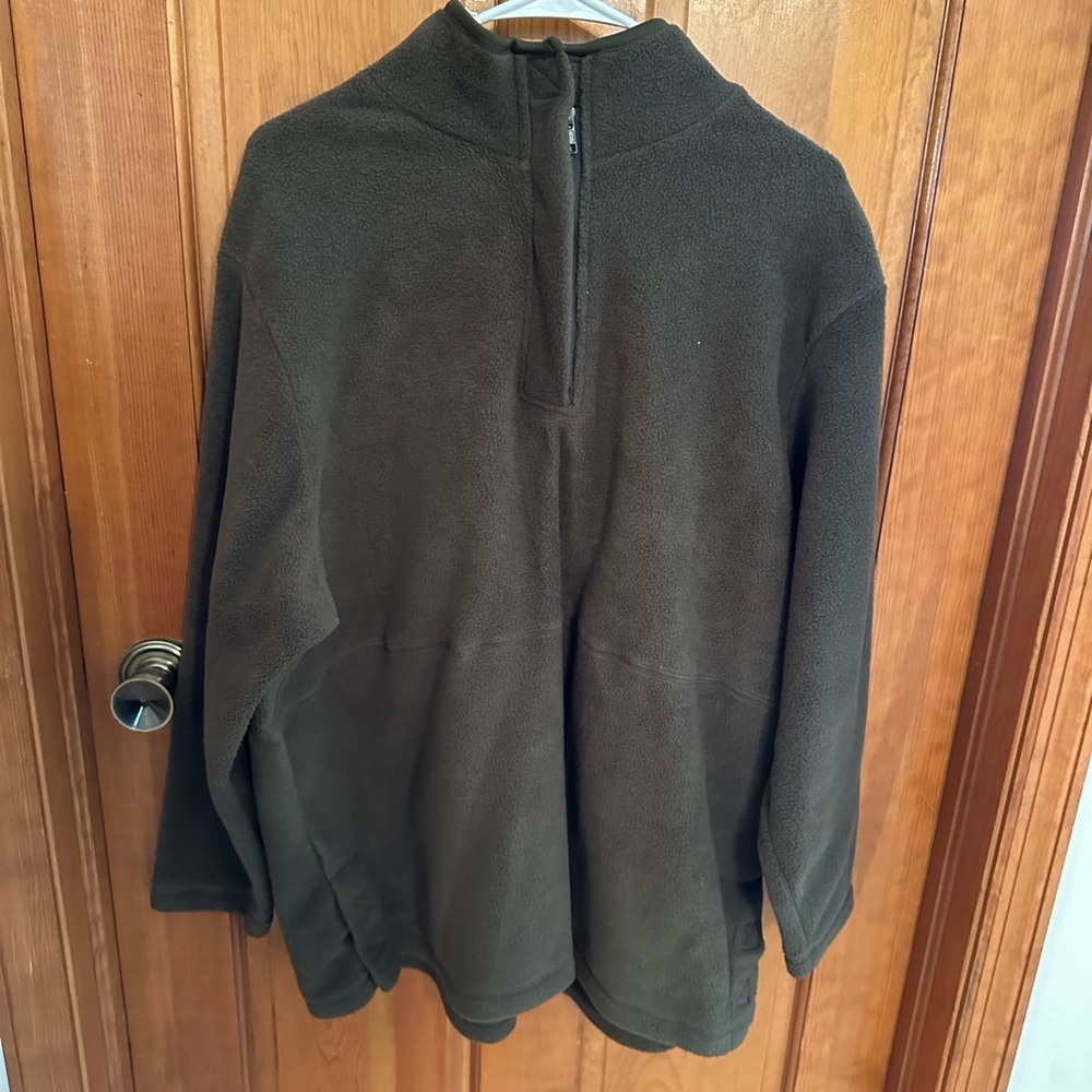 Quarter zip Olive green fleece